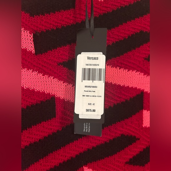 Versace knit mini skirt NWT - Picture 6 of 6